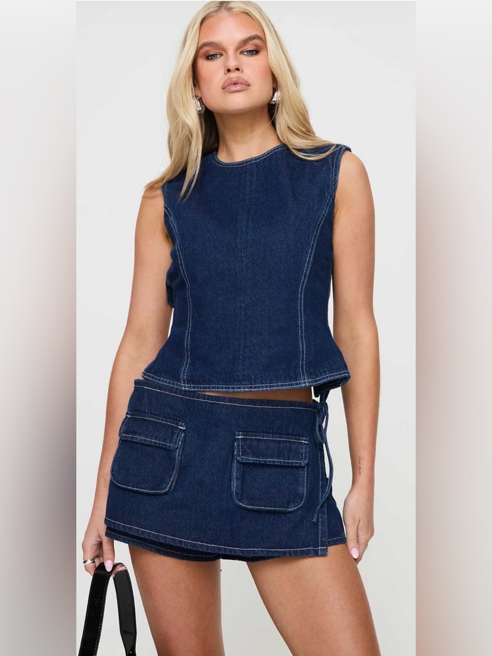 Countryside Skort Blue Denim